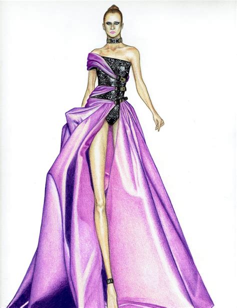 donatella versace first dress design|Donatella Versace design sketches.